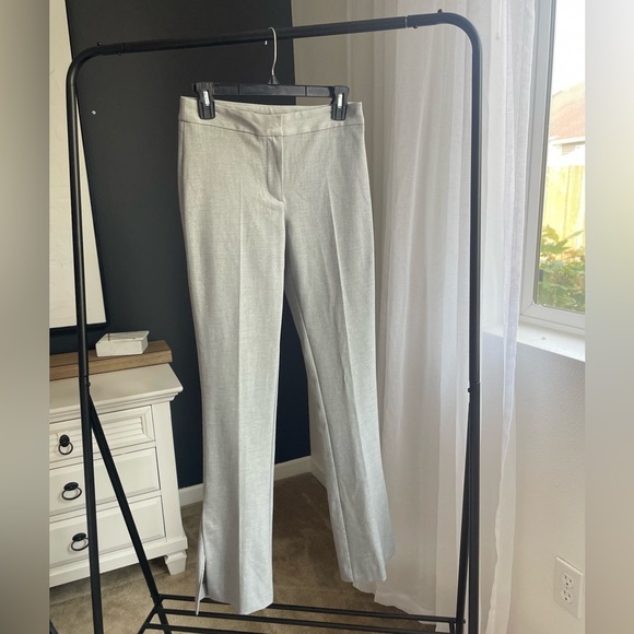 Zara slit hem cigarette pant marl gray women size xs - Picture 3 of 5